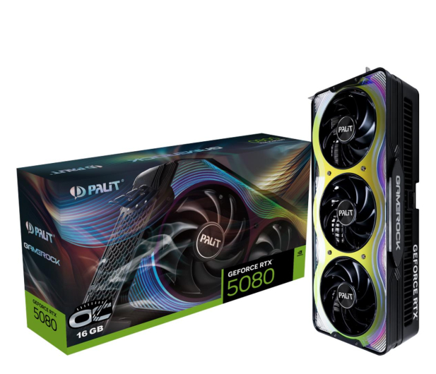 Palit GeForce RTX 5080 GameRock OC 16GB GDDR7 DLSS5 - 1311233 - zdjęcie